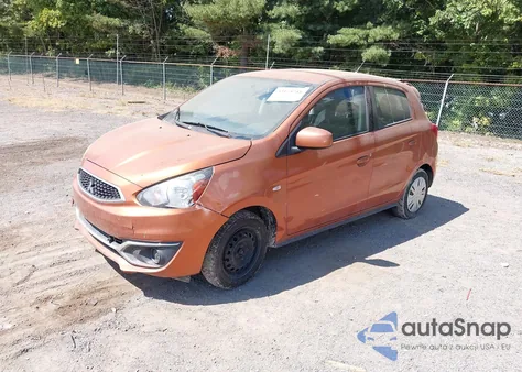 2018 Mitsubishi Mirage Es z USA, uszkodzony, nr VIN ML32A3HJ0JH000641